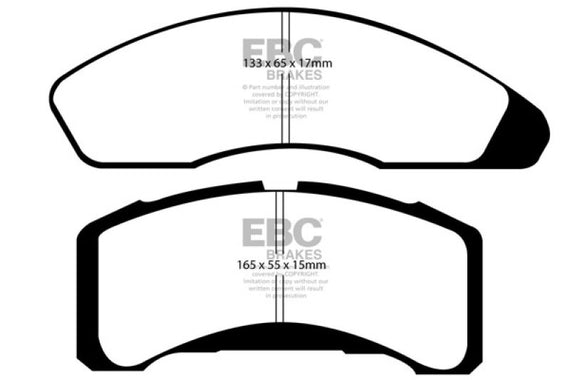 EBC 78-83 Ford Fairmont 2.3 Redstuff Front Brake Pads DP31151C