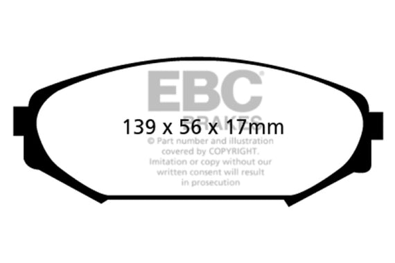 EBC 00-02 Acura MDX 3.5 Ultimax2 Front Brake Pads UD793