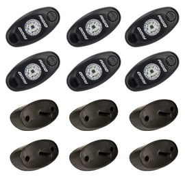Rigid Industries Rock Light Kit- Amber (6 lights) 400293