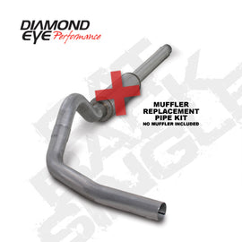 Diamond Eye 4" Cat-Back Exhaust No Muffler For Ford Powerstroke 7.3L 94-97.5 K4310A-RP