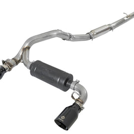 aFe Takeda 3in 304 SS Cat-Back Exhaust System w/ Black Tips 16-18 Ford Focus RS I4-2.3L (t) 49-33103-B