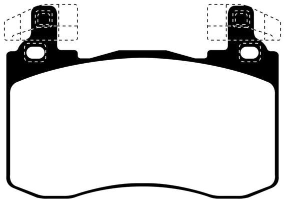 EBC Brakes DP22356 Greenstuff 2000 Series Sport Brake Pads Fits G70 Stinger DP22356