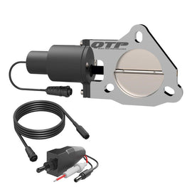 QTP 3in Bolt-On QTEC Electric Cutout Valve for Borla Exhausts - Single QTEC30B