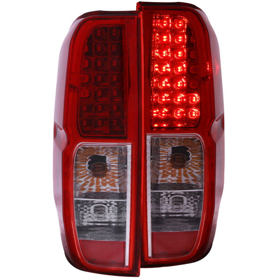 Anzo 311071 Red Housing Clear Lens L.E.D. Bulb Tail Lights for 05-13 Frontier 311071