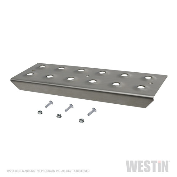 Westin 11in Step Plate w/screws (Set of 2)- Stainless Steel 56-100011