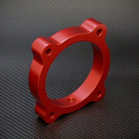 Torque Solution Throttle Body Spacer (Red) for Hyundai Genesis V6 3.8L 13+ TS-TBS-021R