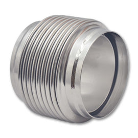 Vibrant SS Bellow Assembly w/ Solid Liner 4in inlet/outlet ID x 4in overall L Electro Polished 68944