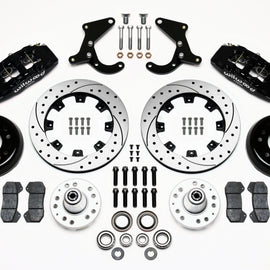 Wilwood Dynapro 6 Front Hub Kit 12.19in Drilled 55-57 Chevy 140-10737-D