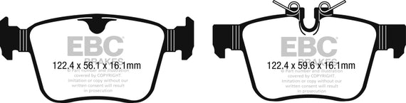 EBC Brakes UD1821 EBC Ultimax  Brake Pads UD1821