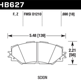 Hawk HPS Disc Brake Pads - HB627F.690 HB627F.690