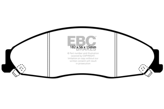 EBC 02-05 Cadillac CTS 2.6 Yellowstuff Front Brake Pads DP41645R