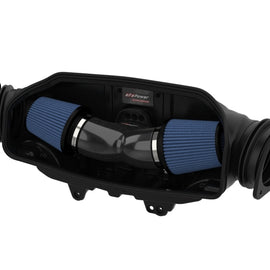aFe 2020 Chevrolet Corvette C8 Track Series Carbon Fiber Cold Air Intake System With Pro 5R Filters 57-10013R