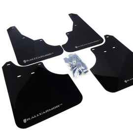 Rally Armor 09-13 Subaru Forester Black UR Mud Flap w/ Silver Logo MF11-UR-BLK/SIL