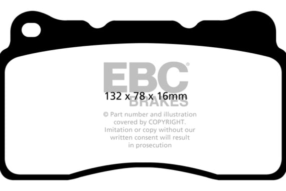 EBC Yellowstuff Front Brake Pads for 2016+ Cadillac CT6 2.0L Turbo DP42093R