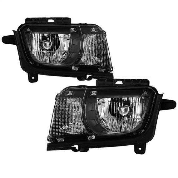 xTune 10-13 Chevrolet Camaro OEM Style Halogen Headlights - Black (HD-JH-CCAM10-OE-BK) 9042461