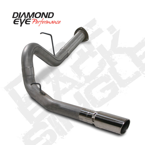 Diamond Eye KIT 4in DPF-BACK Single SS 07.5-10 CHEVY 6 6L 2500/3500 PCKGD BX46X14X14OD EL-PL K4130S