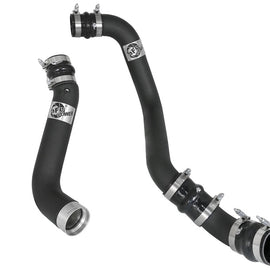 aFe BladeRunner 3in/3-1/2in Black Intercooler Tubes Hot/Cold 2017 GM Diesel Trucks V8 6.6L (td) L5P 46-20334-B