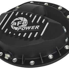 aFe Power Pro Series Rear Differential Cover Black w/Machined Fins 16-17 Nissan Titan XD(AAM 9.5-14) 46-70362