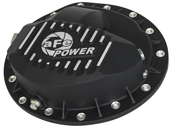 aFe Power Pro Series Rear Differential Cover Black w/Machined Fins 16-17 Nissan Titan XD(AAM 9.5-14) 46-70362