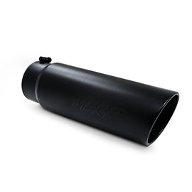 MBRP 5" to 6" Rolled End Angled Cut Black Exhaust Tip T5125BLK T5125BLK