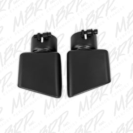 MBRP Tip 4¾"x 3" Rectangle Angled Cut 3" O.D. inlet Driver Side 7⅜" -T5119BLK T5119BLK
