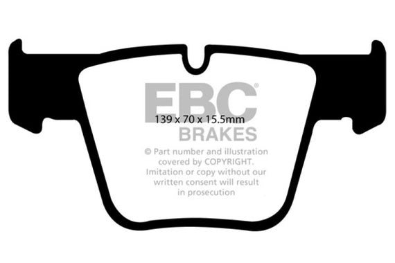 For Mercedes-Benz CL63 AMG 12-14 EBC Redstuff Ceramic Low Dust Front Brake Pads DP31941C