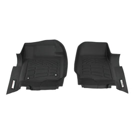 Westin 2017-2018 Ford Super Duty Regular/Super/Crew Cab Wade Sure-Fit Floor Liners Front - Black 72-110084