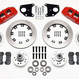 Wilwood Dynapro 6 Front Hub Kit 12.19in Red 62-72 CDP B & E Body-Drum 140-10740-R
