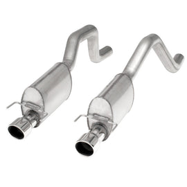 Stainless Works 2006-13 Corvette C6ZO6/ZR1 3in Axleback Chambered Mufflers Dual 4in Rolled Edge Tips ZO6CBC