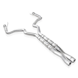 Stainless Works 2015-16 Mustang GT 3in Catback X-Pipe Retro Chambered Mufflers 2-1/2in Cores M15CB3X