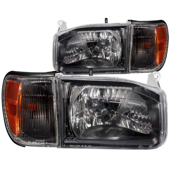 Anzo 111051 Black Crystal Headlights Corner Lights for 99-04 Nissan Pathfinder 111051