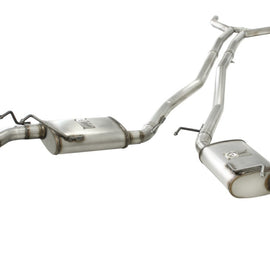 aFe MACHForce XP Exhaust 2.5in Stainless Steel CB/10-13 Chevy Camaro V6-3.6L (td) (gloss blk tip) 49-44042-B
