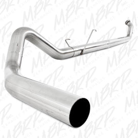 MBRP SINGLE SIDE 4IN TURBO BACK EXHAUST W/O MUFFLER FOR 05-07 DODGE 2500/3500