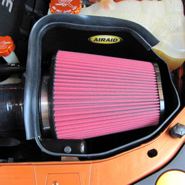 Airaid 11-14 Dodge Charger/Challenger MXP Intake System w/ Silicone Tube (Oiled / Red Media) 350-319