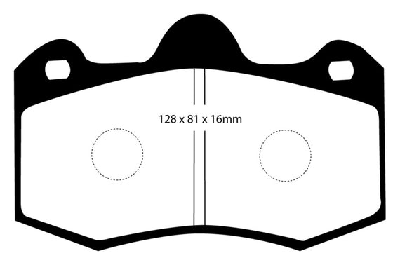 EBC Redstuff Front Brake Pads for 10+ Lotus Evora 3.5 DP3036C
