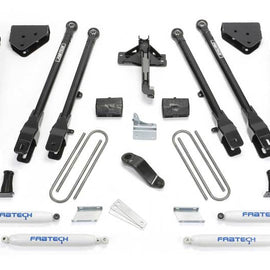 Fabtech 08-16 Ford F250/F350 4WD 4in 4Link Sys w/Coils & Perf Shks K2212