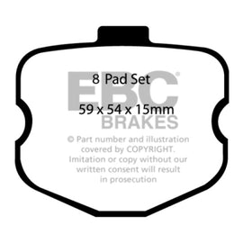 EBC DP31771/4C - Redstuff Ceramic Low Dust Rear Brake Pads DP31771/4C