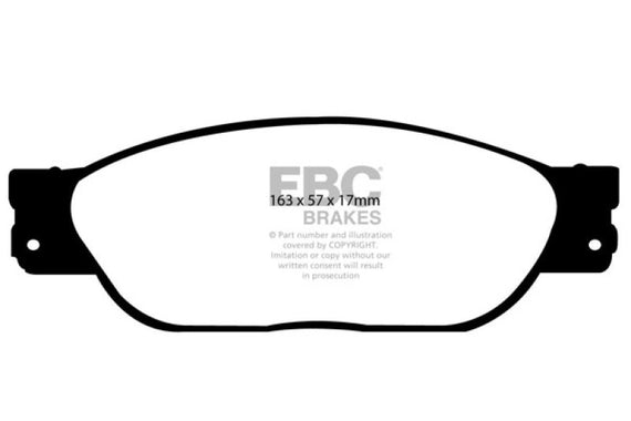 EBC 01-05 Ford Thunderbird 3.9 Yellowstuff Front Brake Pads DP41220R