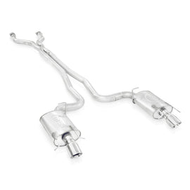 Stainless Works 2009-15 Cadillac CTS-V Wagon 3in Catback System X-Pipe Chambered Mufflers 4in Tips CTSV9WGCBC