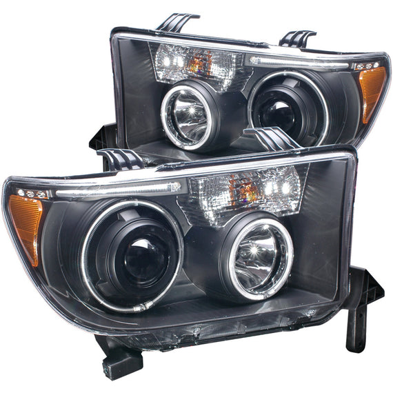 Anzo 111174 Black Projector Headlights w/Halogen for 08-14 Toyota Sequoia/Tundra 111174