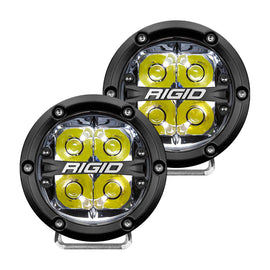 Rigid Industries 360-Series 4in LED Off-Road Spot Beam - White Backlight (Pair) 36113