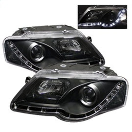 Spyder Volkswagen Passat 06-08 Projector Headlights DRL Black High H1 Low H1 PRO-YD-VP06-DRL-BK 5012326