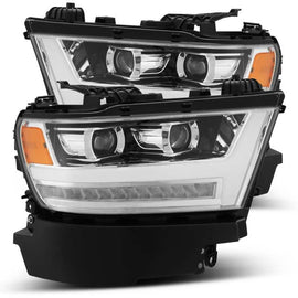 AlphaRex 19-20 Ram 1500HD PRO-Series Proj Headlight Plnk Styl Chrm w/Activ Light/Seq Signal/Plnk DRL 880514