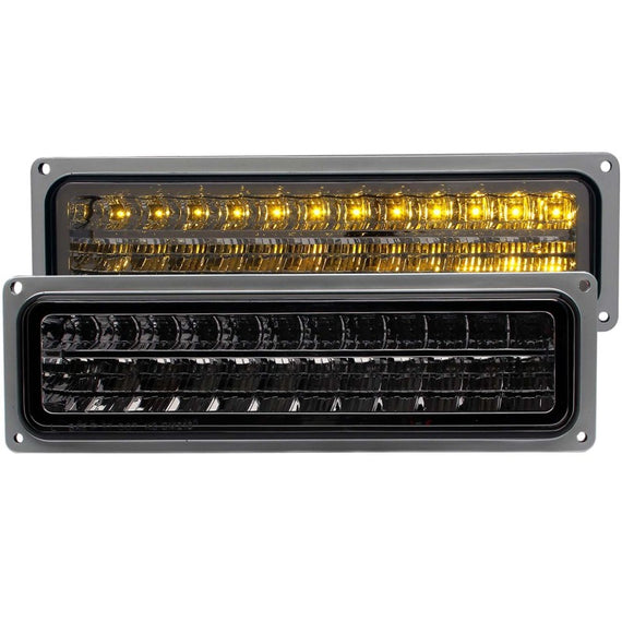 Anzo USA LED Bumper Lights Smoke for GM C/K/Suburban/Blazer/Tahoe/Yukon 88-00 511068