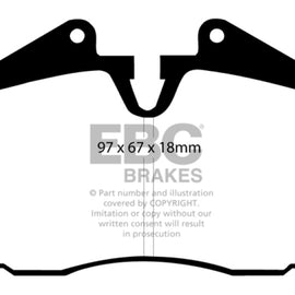 EBC 89-95 Ferrari 348 3.4 Bluestuff Front Brake Pads DP5612NDX