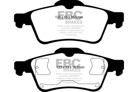 EBC 03-05 Mazda 3 2.0 Redstuff Rear Brake Pads DP31354C