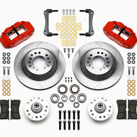 Wilwood Narrow Superlite 6R Front Hub & 1PC Rtr Kit 12.88in-Red 79-81 Camaro 140-12280-R