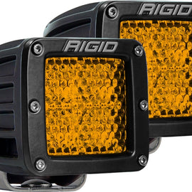 Rigid Industries D-Series - Diffused Rear Facing High/Low - Yellow - Pair 90151