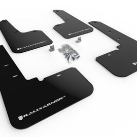 Rally Armor MF66-UR-BLK/WH UR Mud Flap White Logo For 20+ Outback Black NEW MF66-UR-BLK/WH