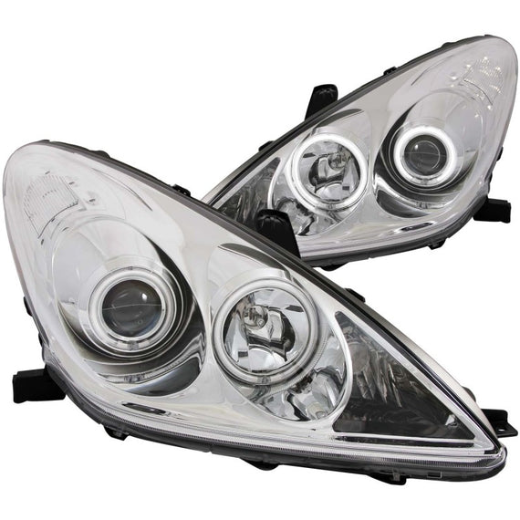 ANZO CCFL Halo Projector Headlights For 2002-03 Lexus ES300 Chrome/Clear 121173 121173